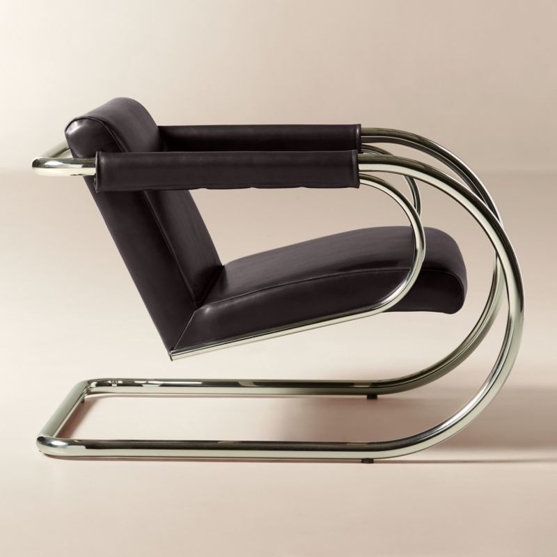 Loop Chocolate Leather Accent Chair by Andreas Hansen - image 3 of 10