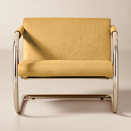 Loop Light Brown Saddle Leather Accent Chair by Andreas Hansen
