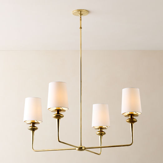 Lorent 4-Light Aged Brass Pendant Light