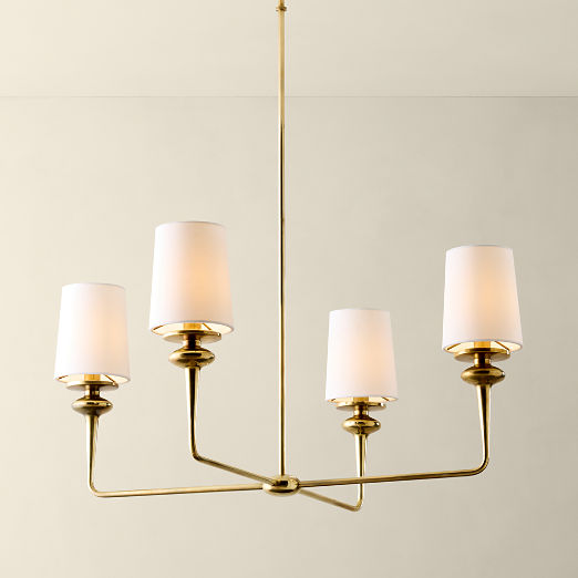 Lorent 4-Light Aged Brass Pendant Light