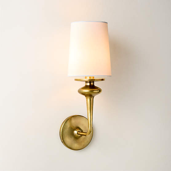 Lorent Aged Brass Wall Sconce