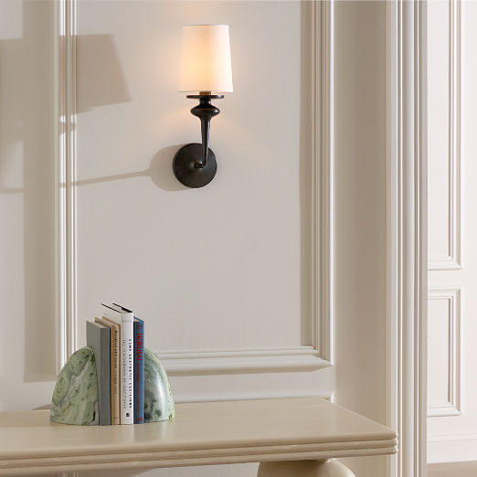 Lorent Blackened Brass Wall Sconce Set of 2