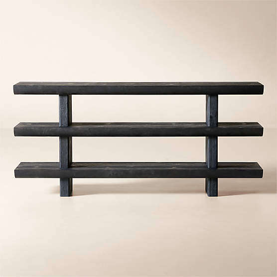 Lorraine 72" Black Spruce Bookcase