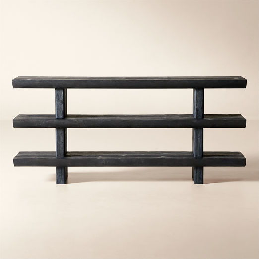 Lorraine 72" Black Spruce Bookcase