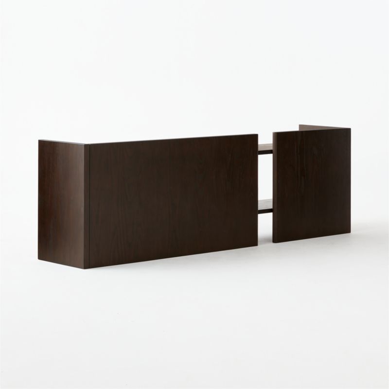 Louisa 80" Dark Brown Ash Wood Console Table - image 4 of 5