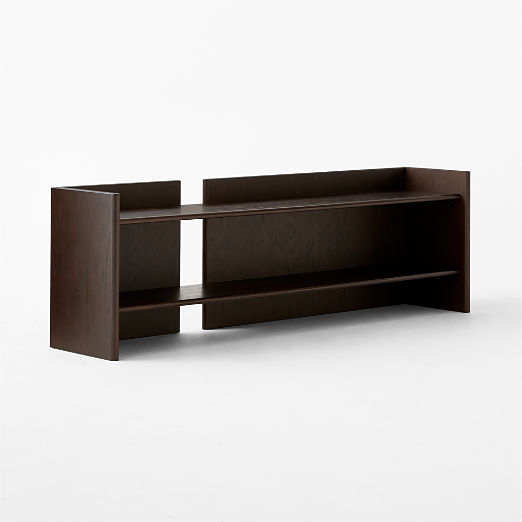 Louisa 80" Dark Brown Ash Wood Console Table