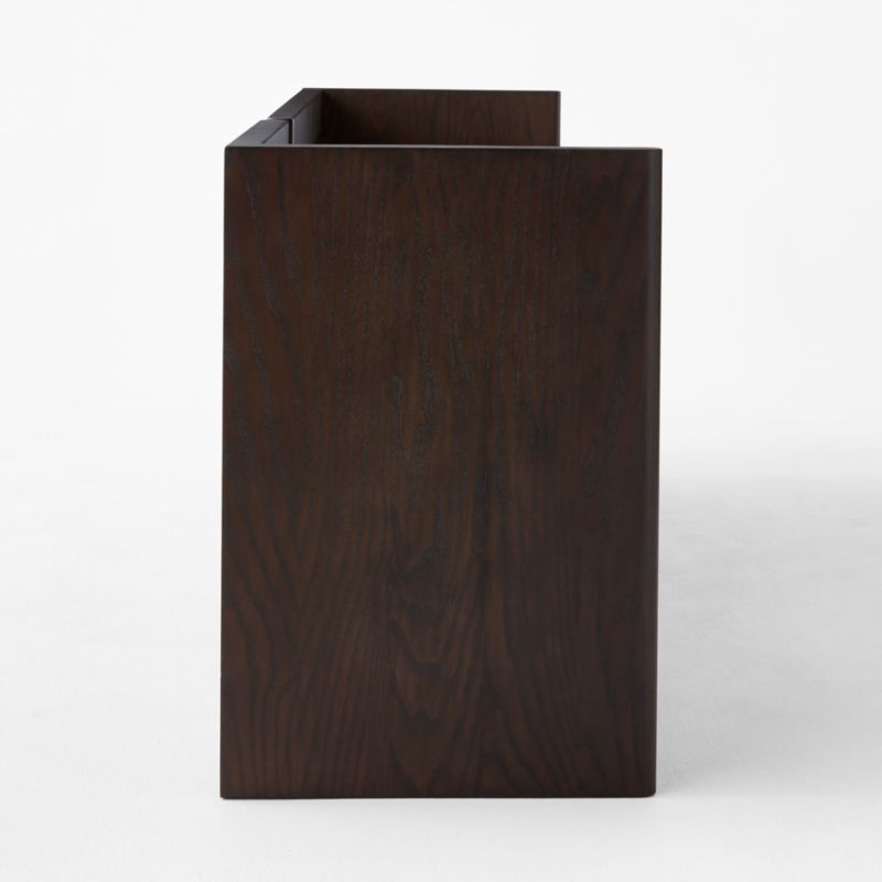 Louisa 80" Dark Brown Ash Wood Console Table - image 3 of 5