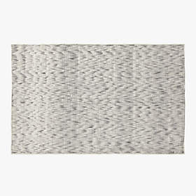 Farrah Marble Grey Braided Wool Rug