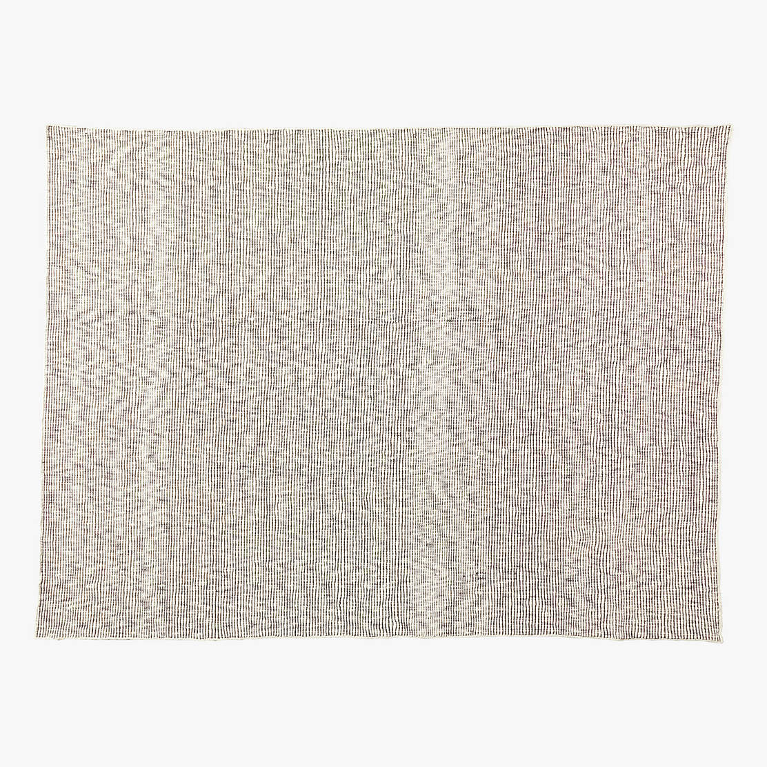 Lousa Handloomed Black and White Wool Runner Rug 2.5'x8' + Reviews CB2