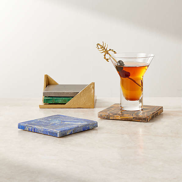 Modern Drink Coaster Sets: Gold Coasters, Marble Coasters & More