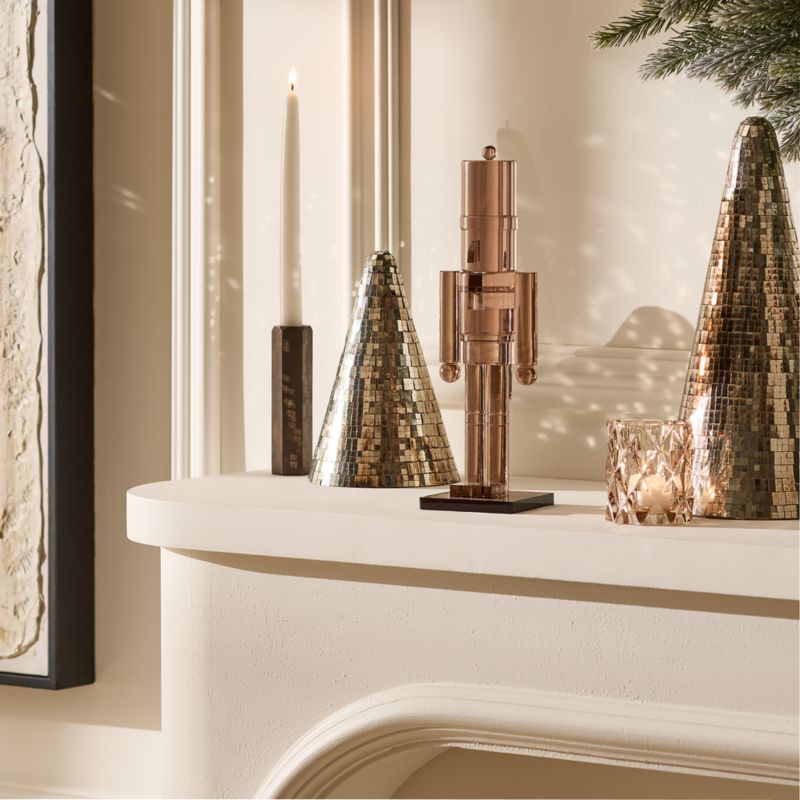 Light Brown Acrylic Christmas Nutcracker 11.5" - image 1 of 4