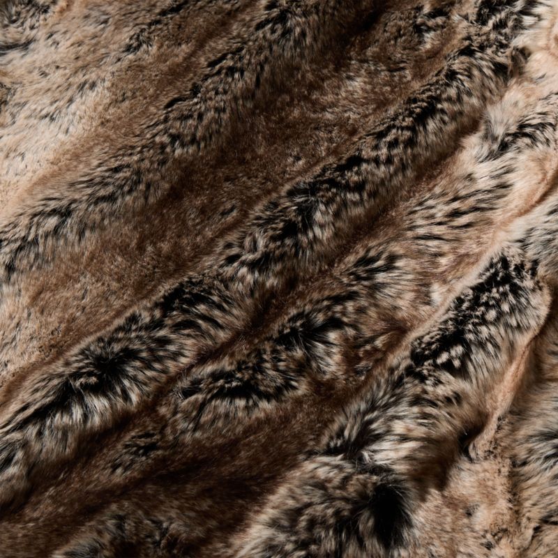 Light Grey Faux Fur Throw Blanket 48"x80" - image 2 of 9