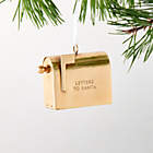 Letters To Santa Mailbox Aged Brass Christmas Tree Ornament