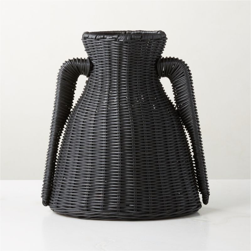 Luana Woven Black Vase Small - image 0 of 8