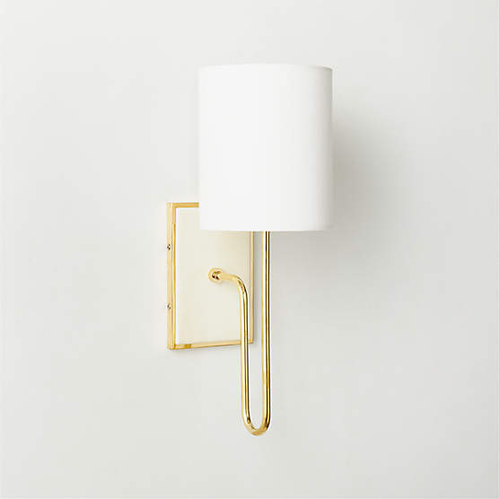 Fluted Gold Modern Wall Sconce Reviews Cb2 