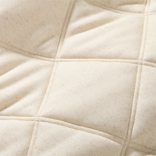 Luchetti Organic Cotton Taupe Diamond Full/Queen Quilt