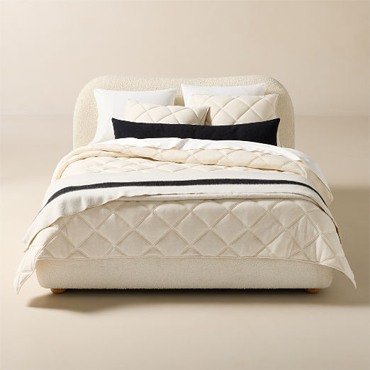 Luchetti Organic Cotton Taupe Diamond Full/Queen Quilt