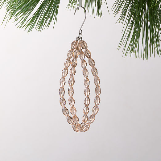 Lucia Amber Glass Christmas Tree Ornament