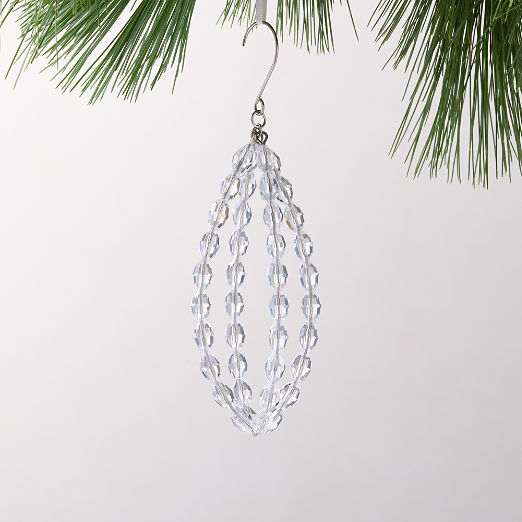 Lucia Clear Glass Christmas Tree Ornament