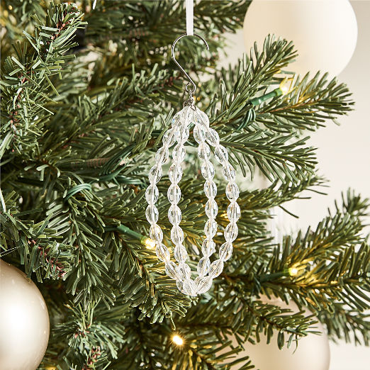 Lucia Clear Glass Christmas Tree Ornament
