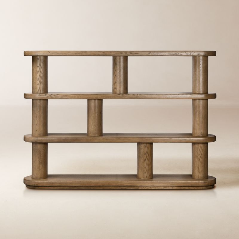 Luciana Smoked Oak Bookcase - image 0 of 6