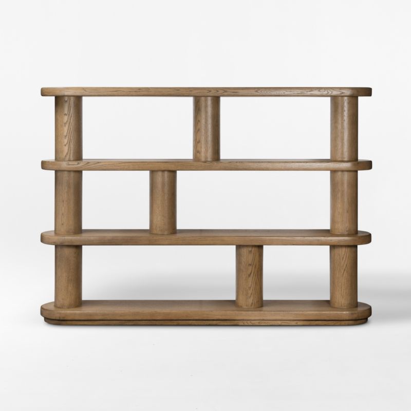 Luciana Smoked Oak Bookcase - image 2 of 6