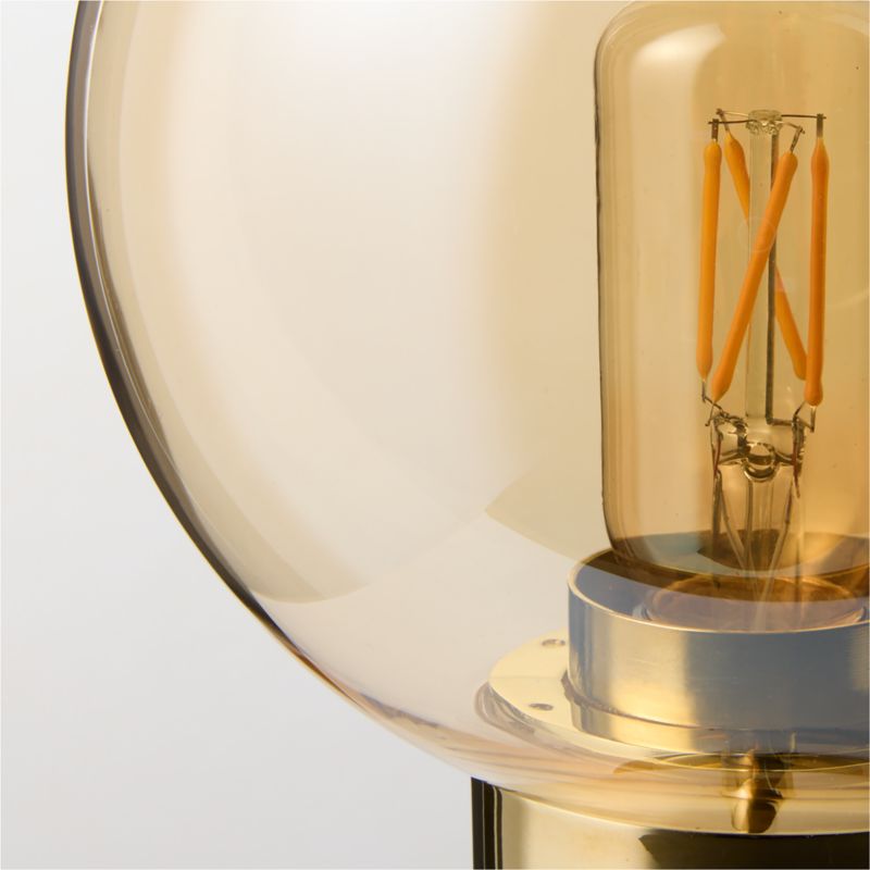 Lucienne Amber Glass Table Lamp by goop - image 4 of 5