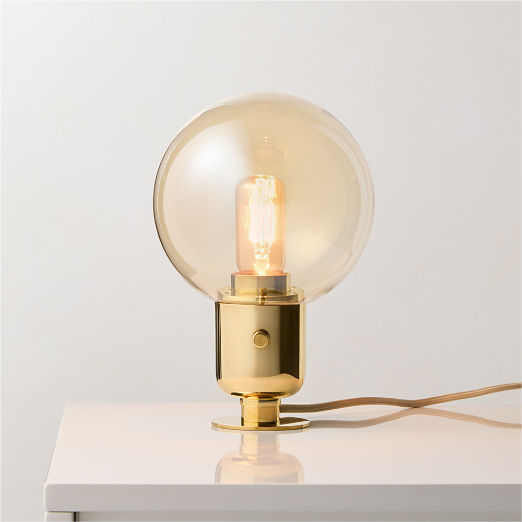 Lucienne Amber Glass Table Lamp by goop