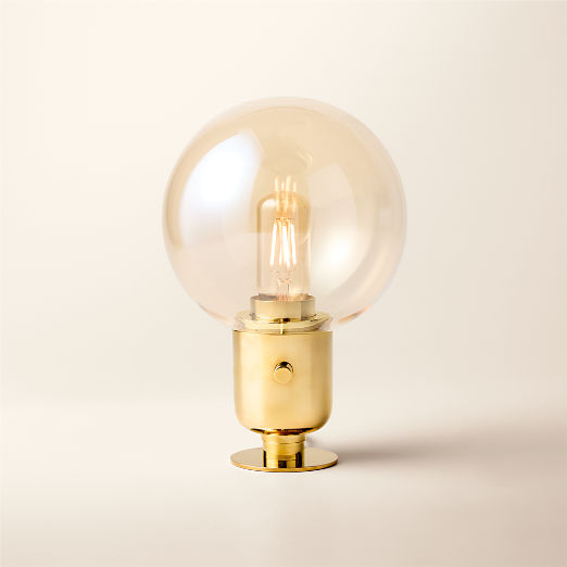 Lucienne Amber Glass Table Lamp by goop