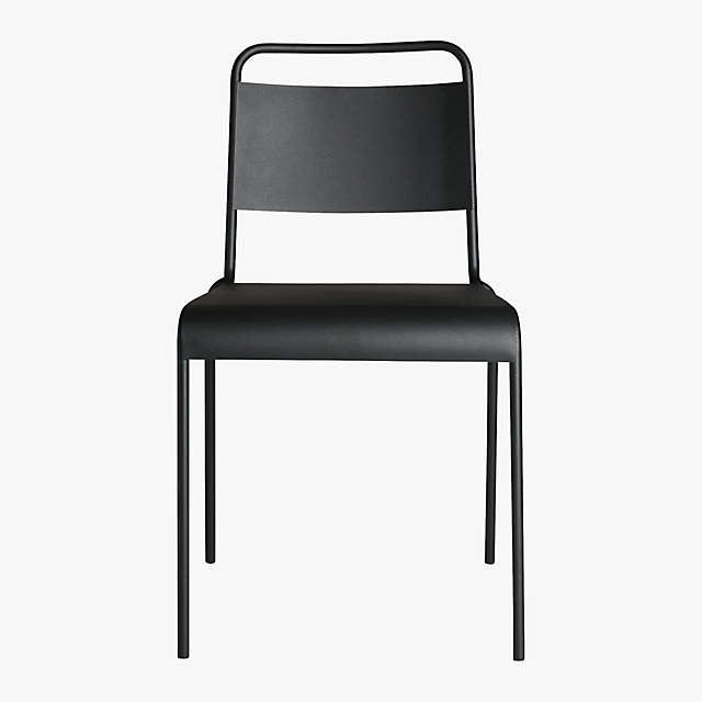 black stack chairs