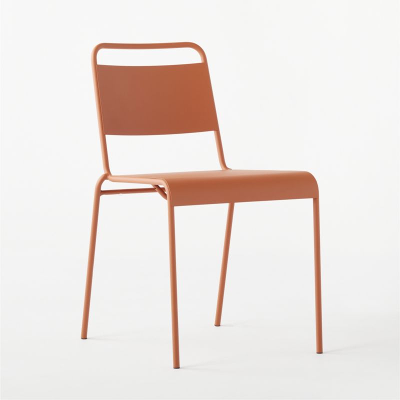 Lucinda Terracotta Stacking Chair Set of 4 - image 3 of 7