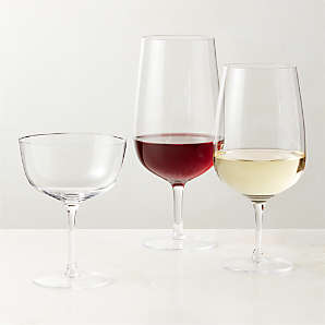 Camille Long Stem Red Wine Glass, Set of 4