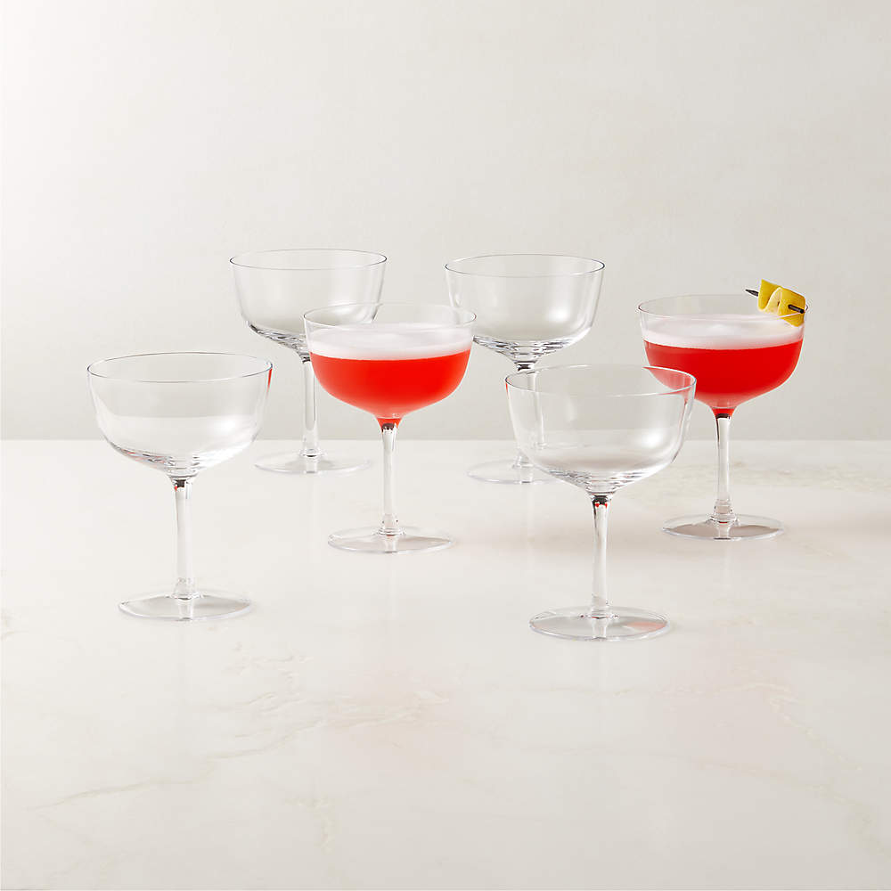 Coupe glasses set of 4, Mini Martini Glasses, Manhattan Glasses, Cocktail  Glass