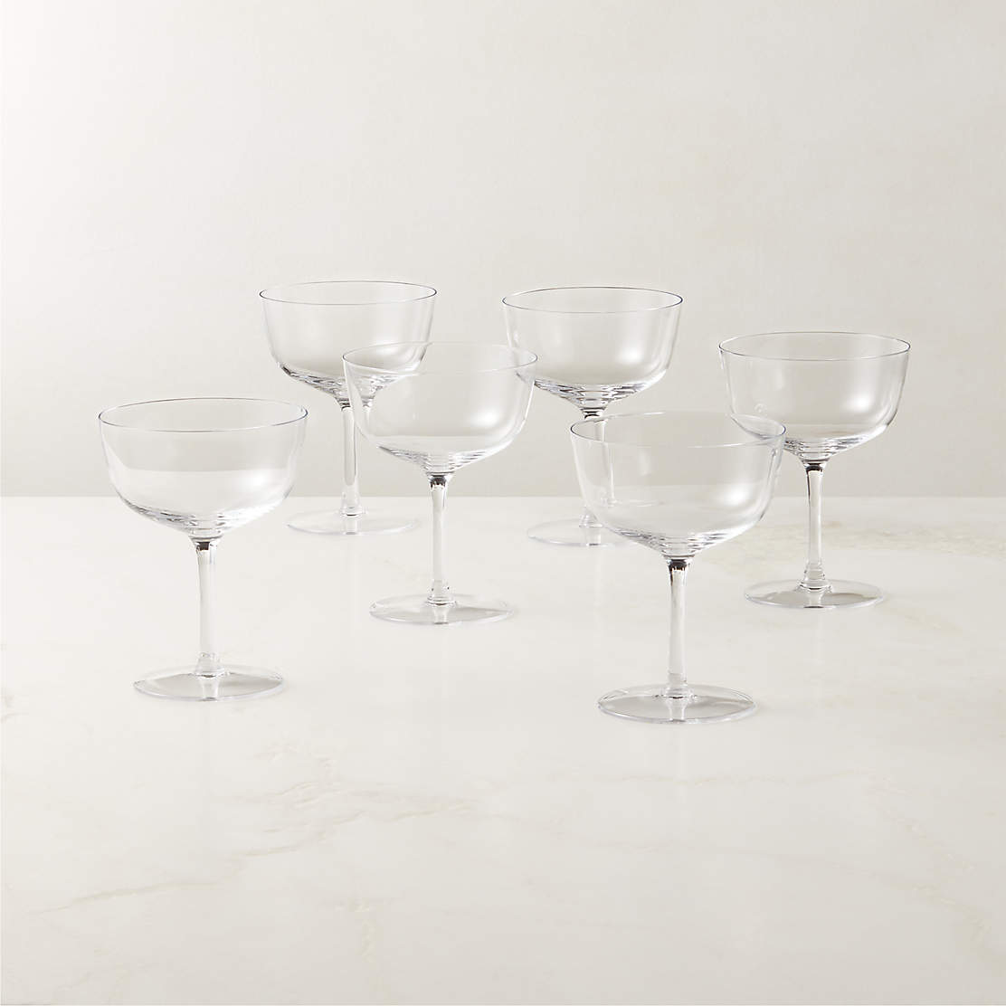 Muse Coupe Cocktail Glass Set of 4 + Reviews CB2