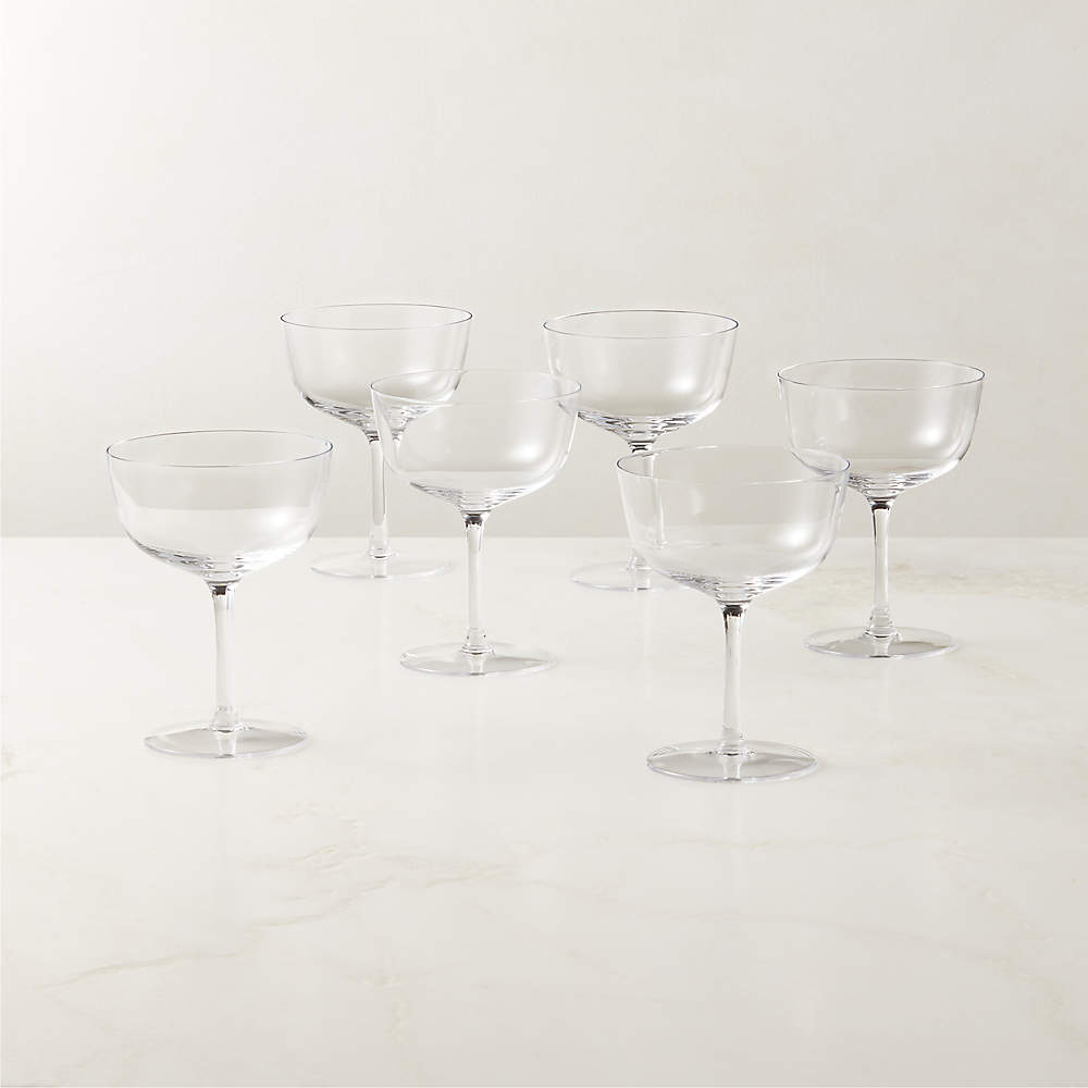 Etched Chapagne Coupe Glass - Set of 2 – Maker + Muse