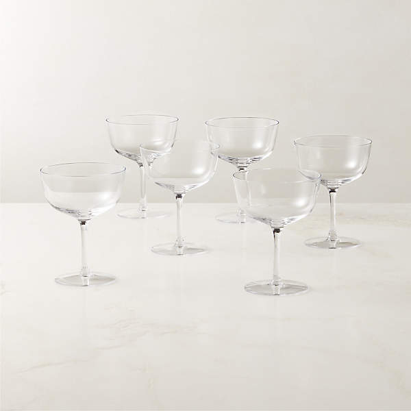 Ludlow Coupe Cocktail Glasses Set of 6 + Reviews