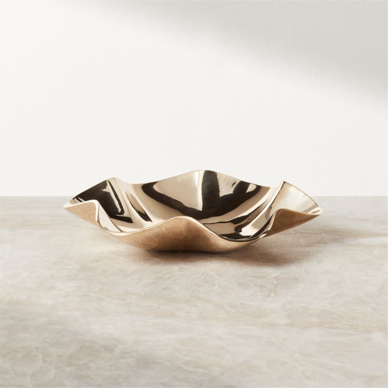 Lulu Polished Brass Catchall Dish - image 0 of 9