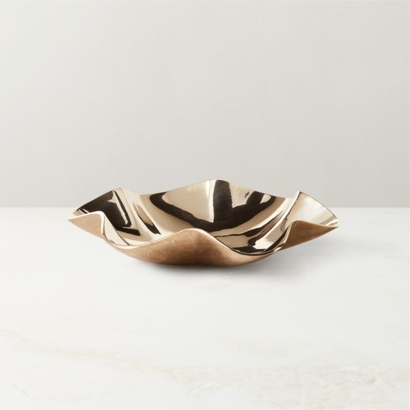 Lulu Polished Brass Catchall Dish - image 6 of 12