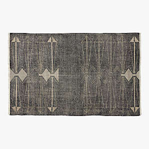 Diver Handwoven Black Indoor/Outdoor Performance Area Rug by Ross Cassidy