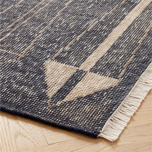 Luma Hand-Knotted Black New Zealand Wool Area Rug by Ackerman