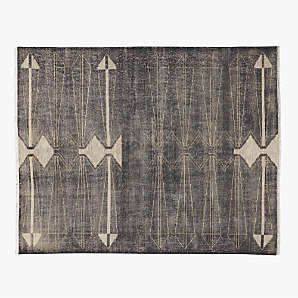 Diver Handwoven Black Indoor/Outdoor Performance Area Rug by Ross Cassidy