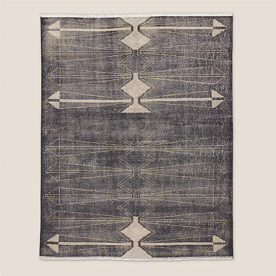 Luma Hand-Knotted Black New Zealand Wool Area Rug 12'x15' by Ackerman