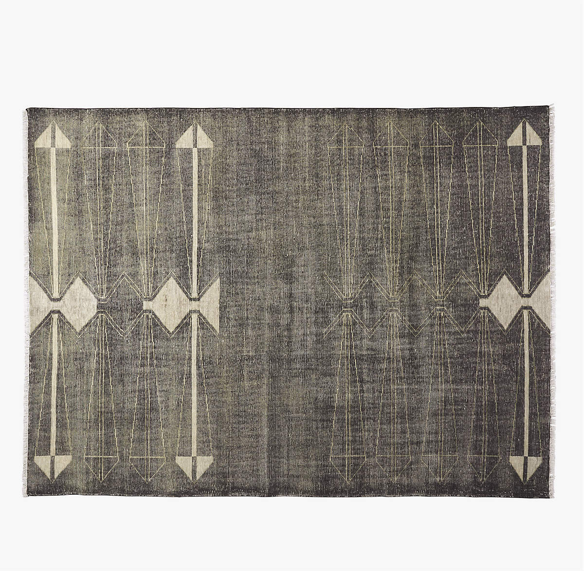 Luma HandKnotted Black New Zealand Wool Area Rug 9'x12' by Ackerman