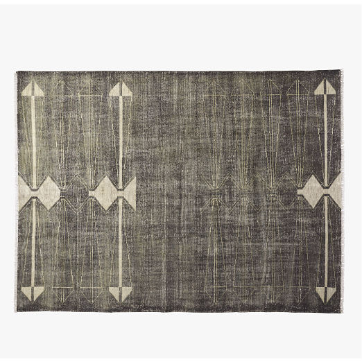 Luma Hand-Knotted Black New Zealand Wool Area Rug 9'x12' by Ackerman