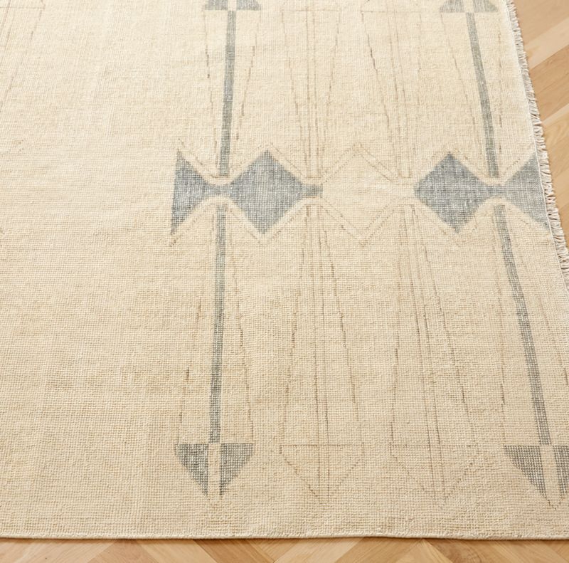 Luma Hand-Knotted Ivory New Zealand Wool Area Rug 5'x8' by Ackerman - image 5 of 6