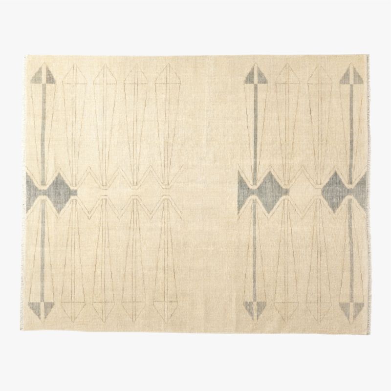 Luma Hand-Knotted Ivory New Zealand Wool Area Rug 8'x10' by Ackerman - image 0 of 6