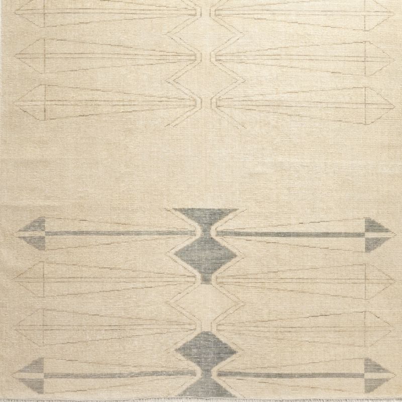 Luma Hand-Knotted Ivory New Zealand Wool Rug Swatch 12"x12" by Ackerman - image 0 of 5