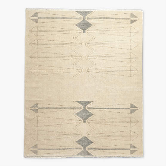 Luma Hand-Knotted Ivory New Zealand Wool Area Rug 12'x15' by Ackerman