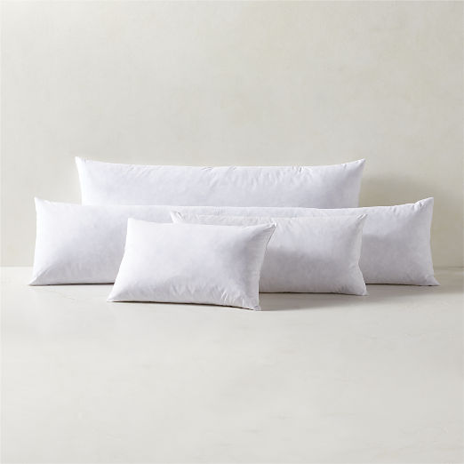 Feather-Down Lumbar Pillow Insert 48"x12"