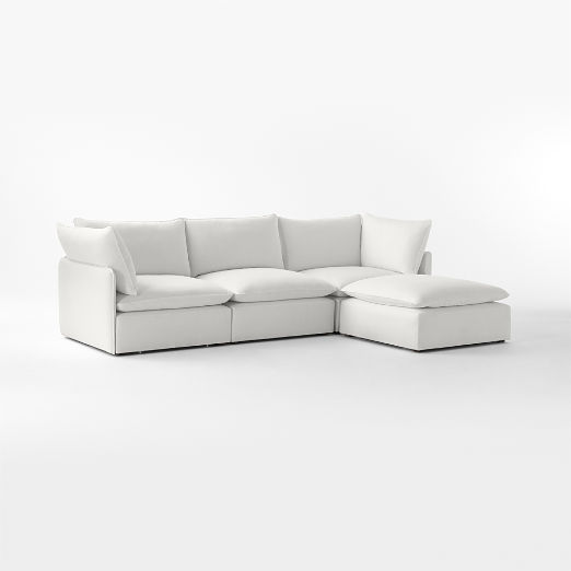 Lumis 4-Piece Modular Deep Depth Sectional Sofa